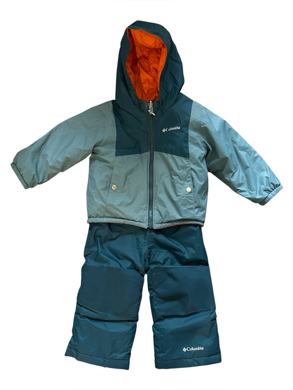 Columbia Kids Teal, Dark Teal & Orange Two-Piece Winter Set